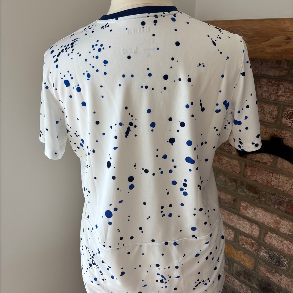Nike USA White and Blue Speckle Jersey - Picture 3 of 5
